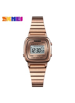 SKMEI Skmei Fashion Ladies Digital Wristwatch Upgrade ROSE GOLD-STEEL BAND EDITION 