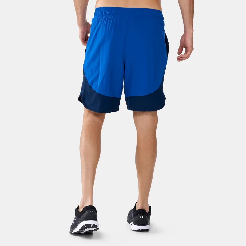 اندر ارمر شورت رجالي من  بنسيج منسوج بتصميم ألوان متداخلة