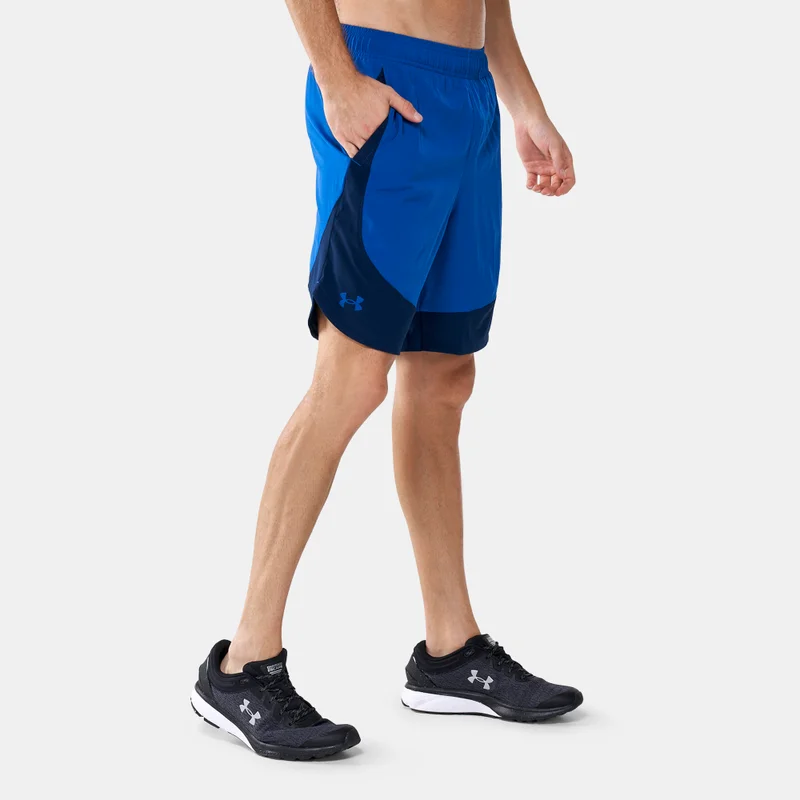 اندر ارمر شورت رجالي من  بنسيج منسوج بتصميم ألوان متداخلة