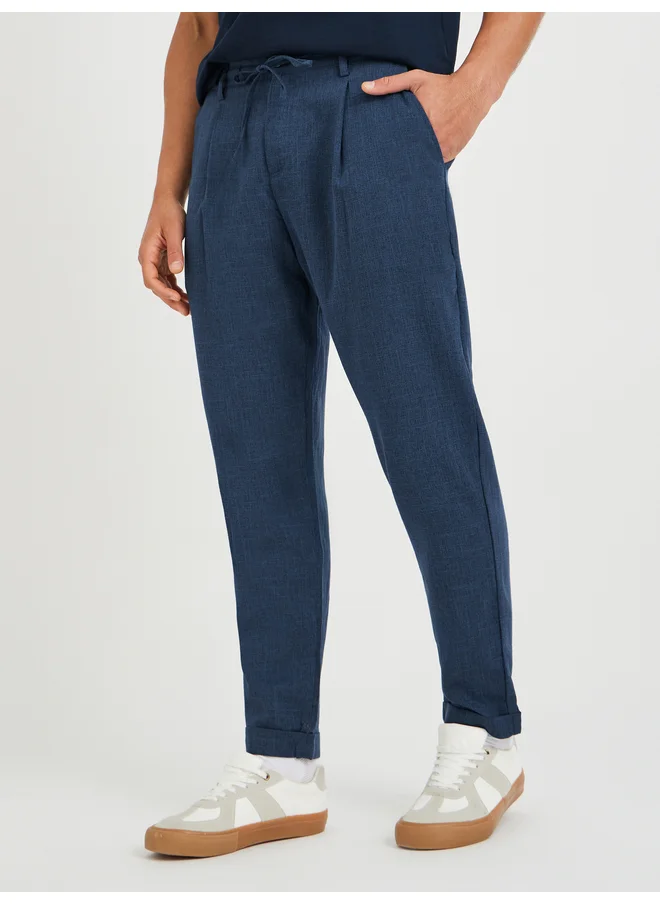 Take Two Take Two Drawstring Waist Woven Pants with Side Pockets