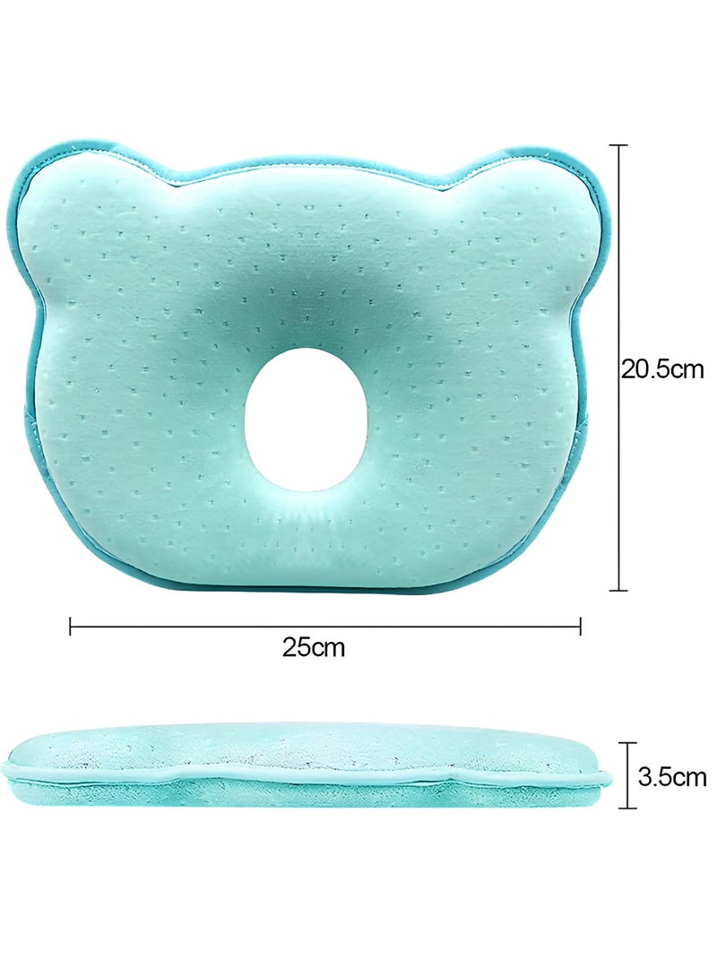 ECVV Kids Sleep Pillow for 0-12 Month Infant Baby Memory Cotton Pillow Travel Pillows Newborn Head Cushion Soft Comfortable Sleep Neck Toddler Pillows - Image 2
