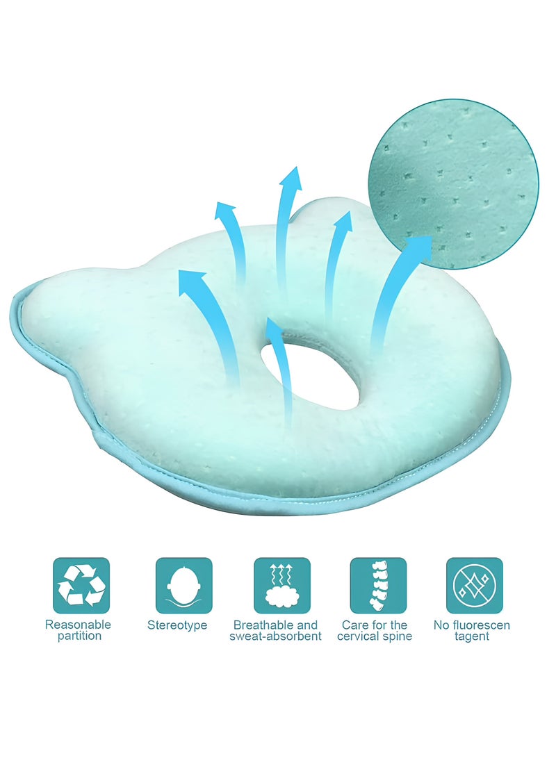ECVV Kids Sleep Pillow for 0-12 Month Infant Baby Memory Cotton Pillow Travel Pillows Newborn Head Cushion Soft Comfortable Sleep Neck Toddler Pillows - Image 5