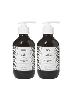 بوندي بوست مجموعة شامبو وبلسم BondiBoost HG Duo [10.14 أونصة سائلة لكل منهما] - يحسن مظهر الشعر الخفيف - يزيد من حجمه + يرطبه + يغذيه - خالٍ من الكبريتات والبارابين، للنساء/الرجال - صنع في أستراليا  - Image 1