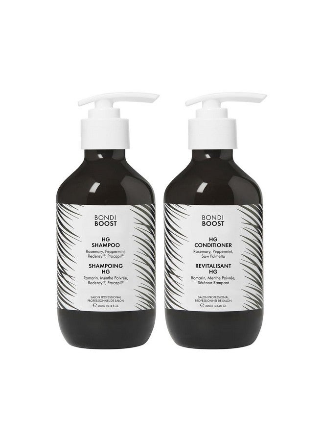 بوندي بوست مجموعة شامبو وبلسم BondiBoost HG Duo [10.14 أونصة سائلة لكل منهما] - يحسن مظهر الشعر الخفيف - يزيد من حجمه + يرطبه + يغذيه - خالٍ من الكبريتات والبارابين، للنساء/الرجال - صنع في أستراليا - Image 1