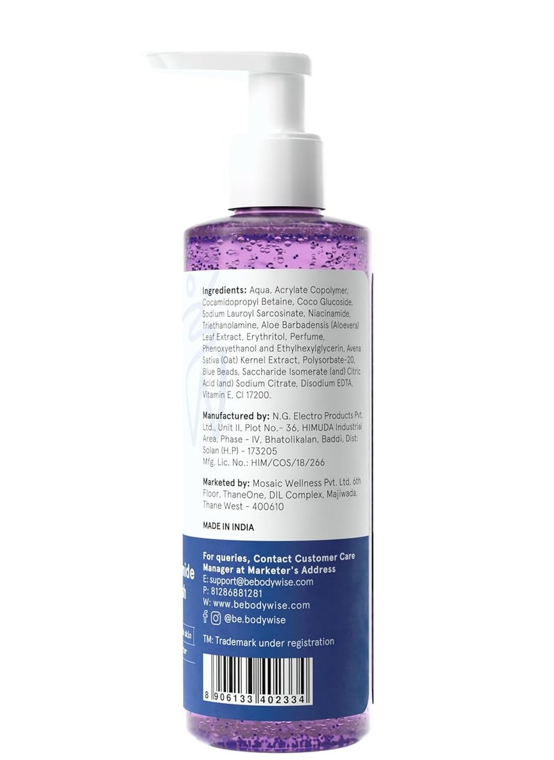 Be Bodywise - Be Bodywise 5% Niacinamide Brightening Body Wash | Hydrates & Deep Cleanses Skin | For Glowing & Hydrated Skin | With Aloe vera, Vitamin B3 & E | For All Skin Types | 250ml - Image 1