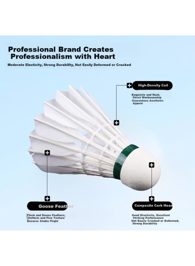 Kumpoo Daily Entertainment Training Shuttle, d Goose Feather Shuttle, Red 66mm, One Tube Of 12 Pieces (76 Speed) - Image 3