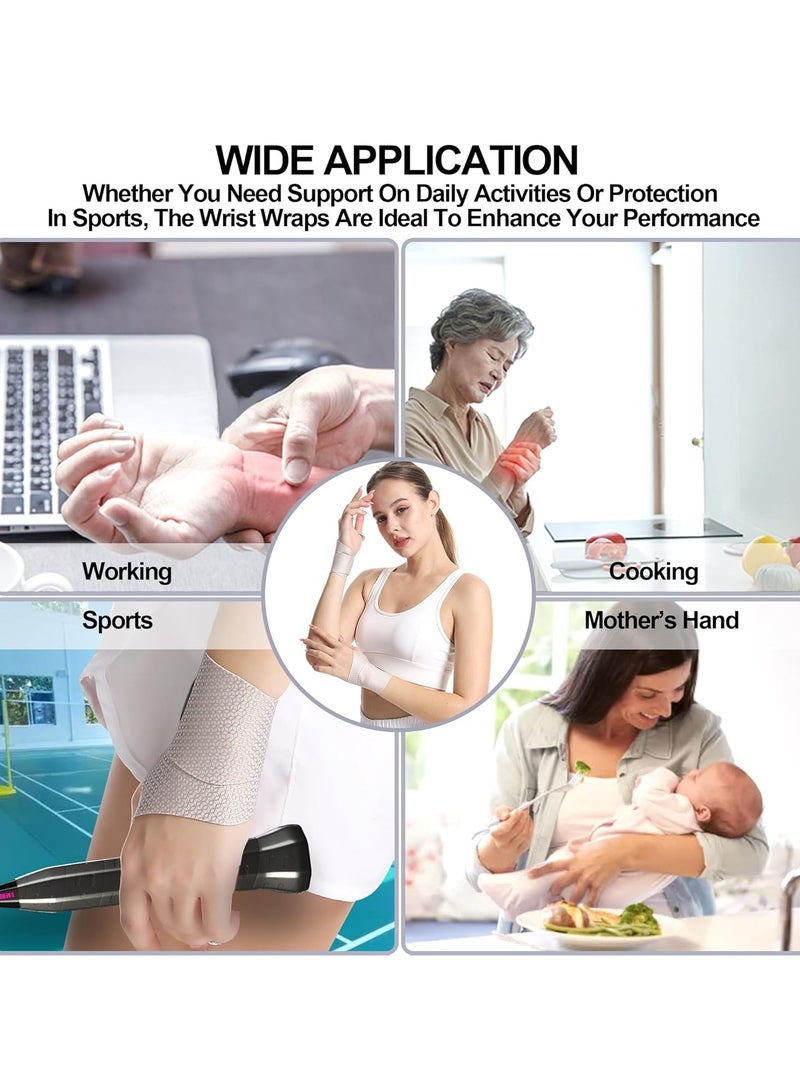 Goolsky 1pc Ultra-thin Wrist Brace, Sports Ultra-thin Carpal Tunnel Brace, For Men And Women Adjustable Lightweight Breathable Wrist Brace - Image 4