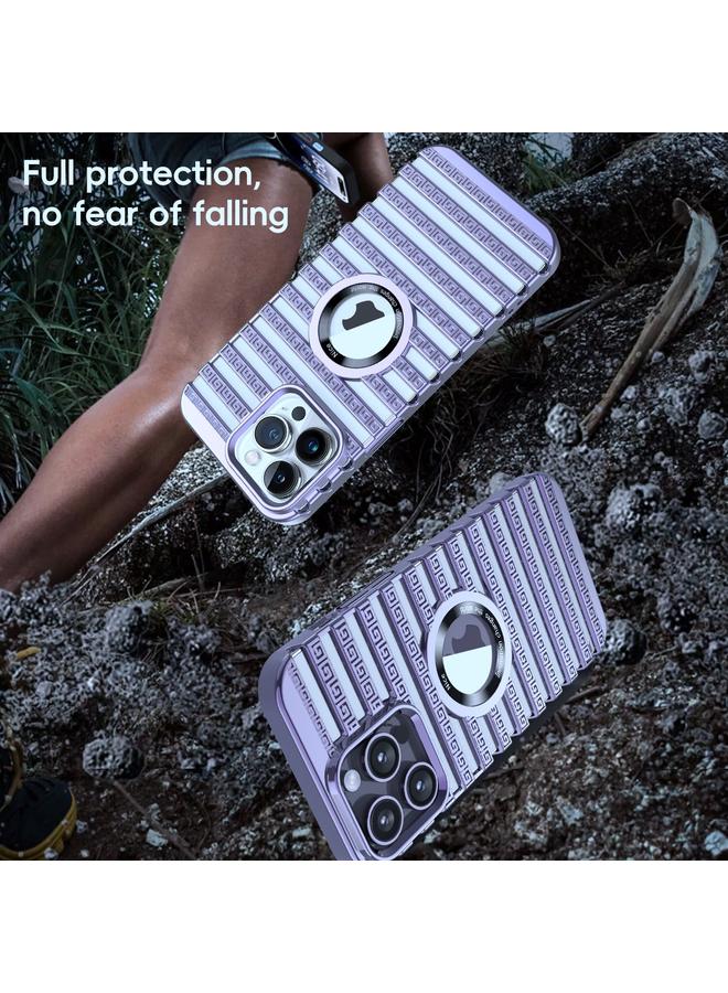 Zaboon Case For iPhone 12 Pro Cooling Ladder Electroplated Hollow Phone Case - Image 4