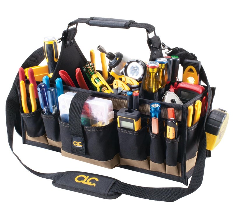 Custom Leathercraft CLC WORK GEAR 1530 Electrical and Maintenance Tool Carrier, 43 Pocket, Black - Image 1