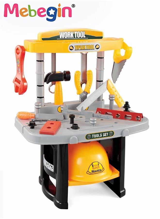 MEBEGIN Tool Workbench STEM Toy Tool Play Set 36 Pieces Construction Work Shop Toy Tool Kit Preschool Toy Gift for Kids  - Image 1