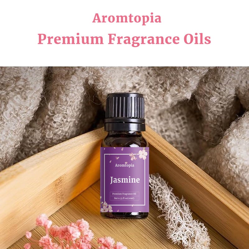 AROMTOPIA Floral Fragrance Oils, Aromtopia Flower Essential Oils for Diffusers for Home, 6x10ml, Fragrance Oil for Candle Soap Making, Lavender, Rose, Gardenia, Cherry Blossom, Jasmine, Neroli - Image 5