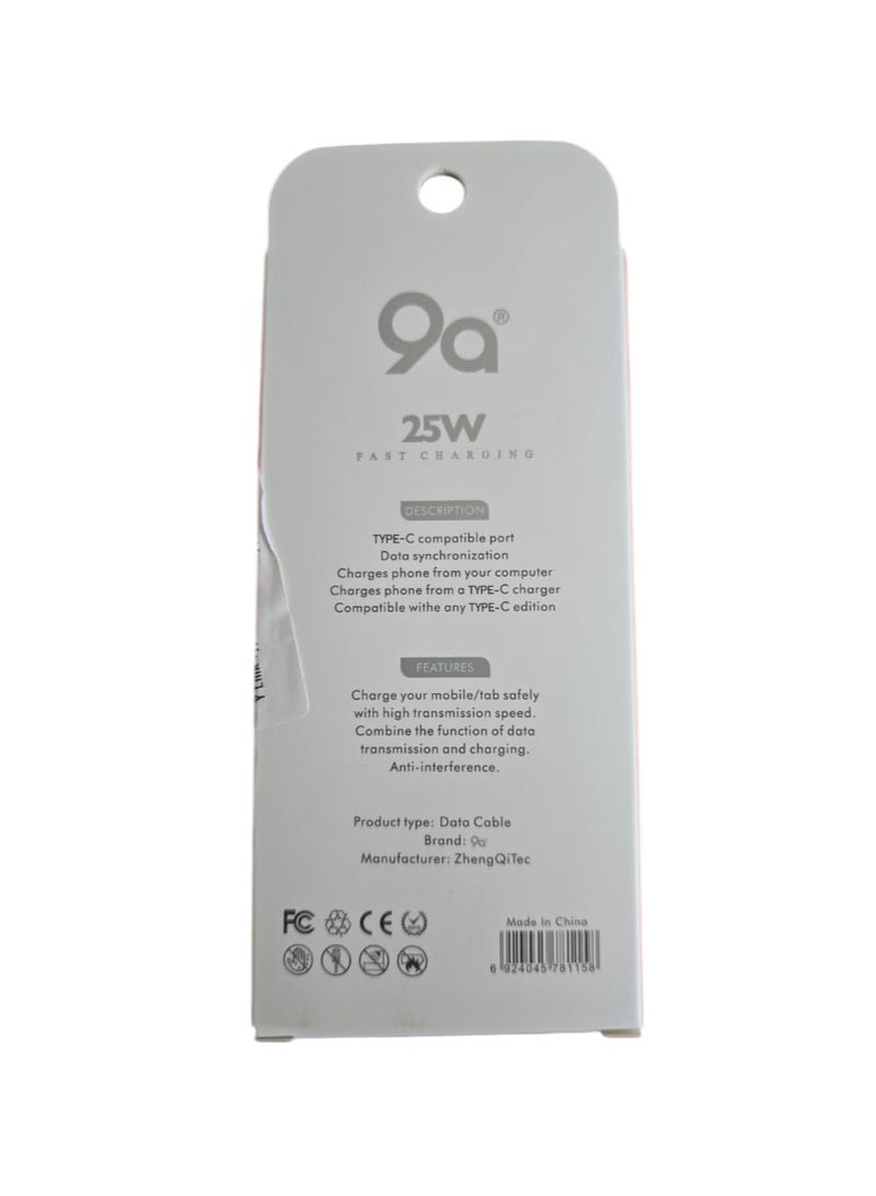 9A USB C-C Data Cable for all mobile phones - Image 1
