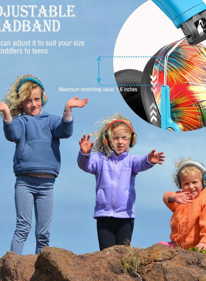 PROHEAR 032 Kids Ear Protection Safety Noise Earmuffs with NRR 25dB, Children Adjustable Headband Hearing Protectors for Monster Trucks, Sports Events, Concerts - Fireworks Pattern - Image 5