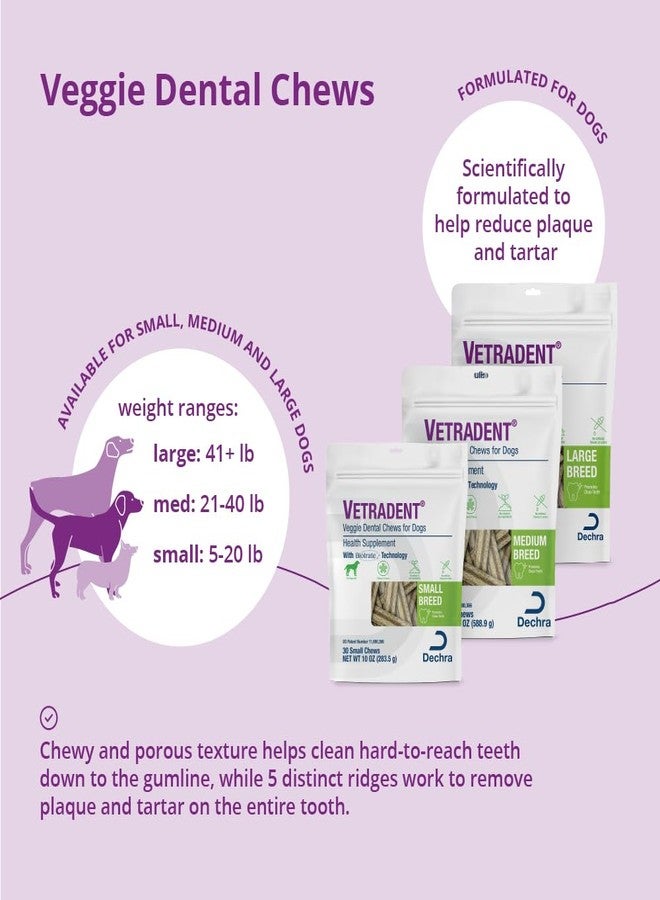 VETRADENT Veggie Dental Chews for Dogs - Small - Image 2