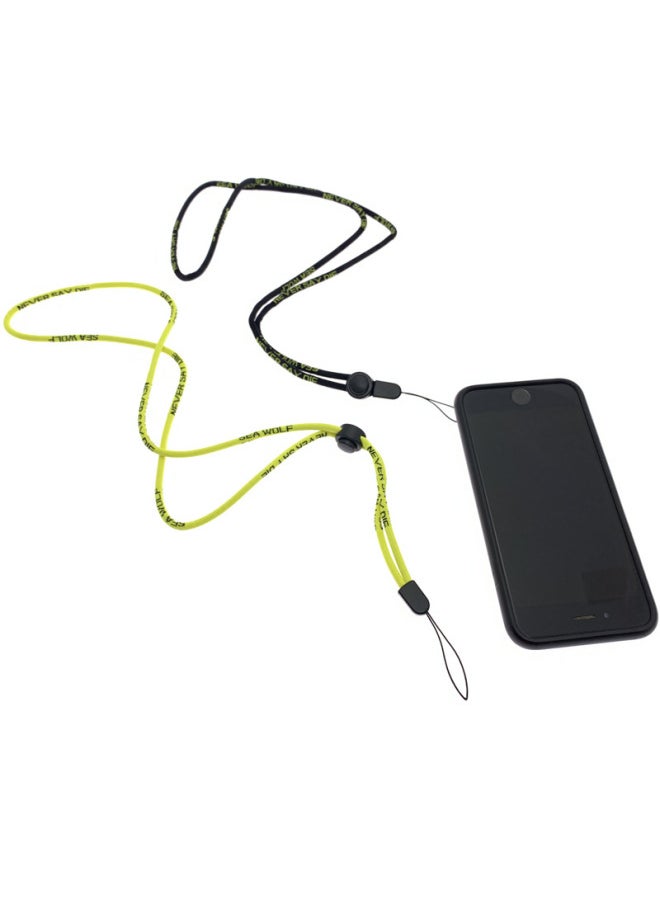 Generic - Suitable For Phantom Generation Four Generation Unlimited Five Generation Phantom Lanyard Silicone Ring Lanyard Hanging Recording Pen Key Lanyard-Color:Sea Wolf Lanyard Black (with Silicone Ring) - Image 1