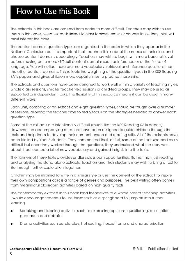 Developing Reading Comprehension Skills Years 5-6: Contemporary Children's Literature - Image 2