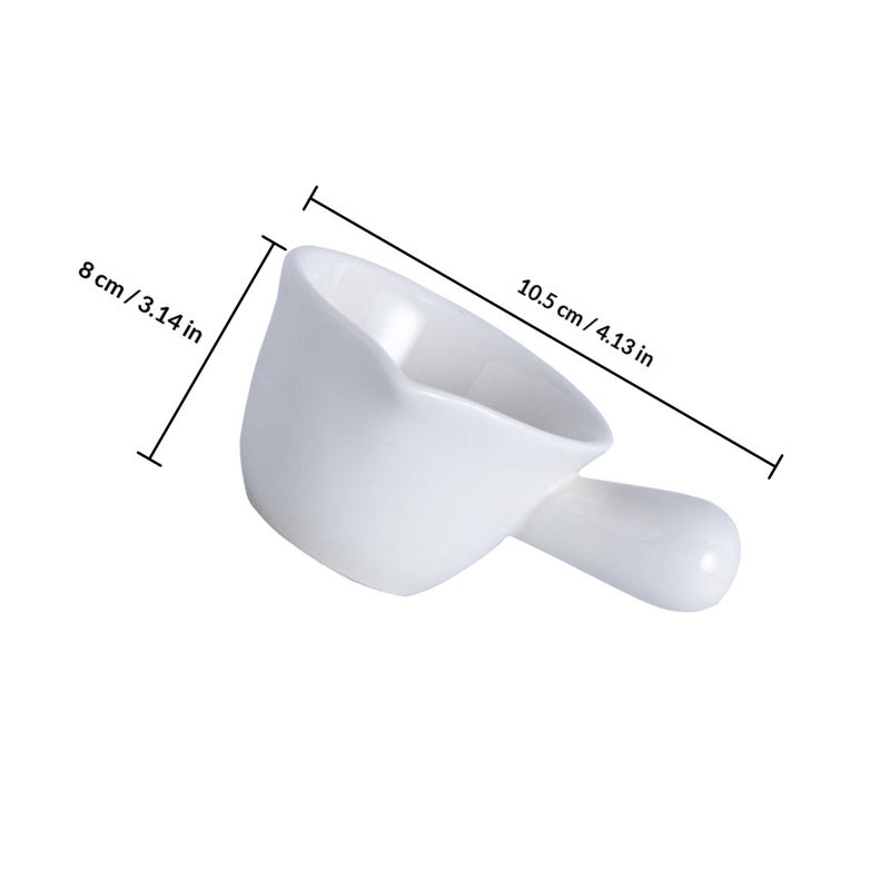 5Pcs Household Pots Handle Design Holders Ceramic Pans Mini Saucepans - Image 2