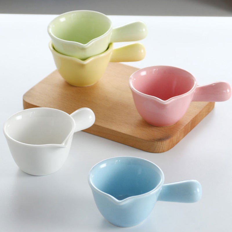 5Pcs Household Pots Handle Design Holders Ceramic Pans Mini Saucepans - Image 4