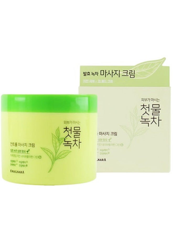 Welcos Kwailnara The First Green Tea Control Massage Cream (Fermented Green Tea) - Image 2