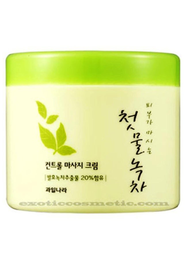 Welcos Kwailnara The First Green Tea Control Massage Cream (Fermented Green Tea) - Image 1