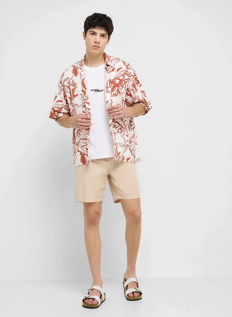 JACK & JONES Aop Printed Oversized Shirt