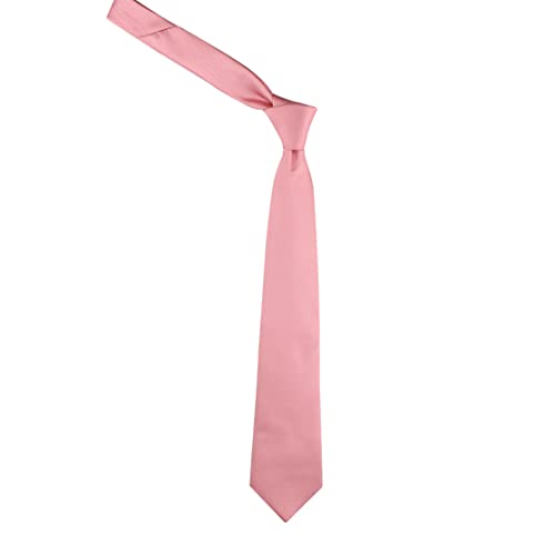 Kovove Kavove The Elegant Self Striped Pink Necktie For Men - Image 5