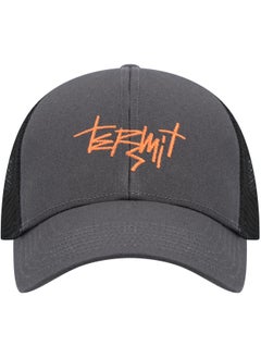 Termit Termit Grey/Black Baseball Cap for Kids – One Size Summer Hat with Embroidery, Breathable Cotton Front & Mesh Back, Stylish Cap for Active Days  - Image 2