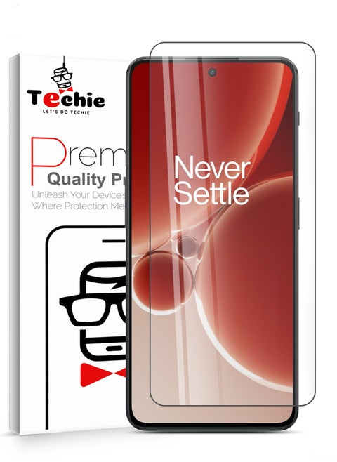 HD Tempered Glass Screen Protector for Oneplus Nord 3 / OnePlus Ace 2v - Anti Reflection Anti Bubbles 9H Hardness 0.33 mm Rounded Edges Easy Installation