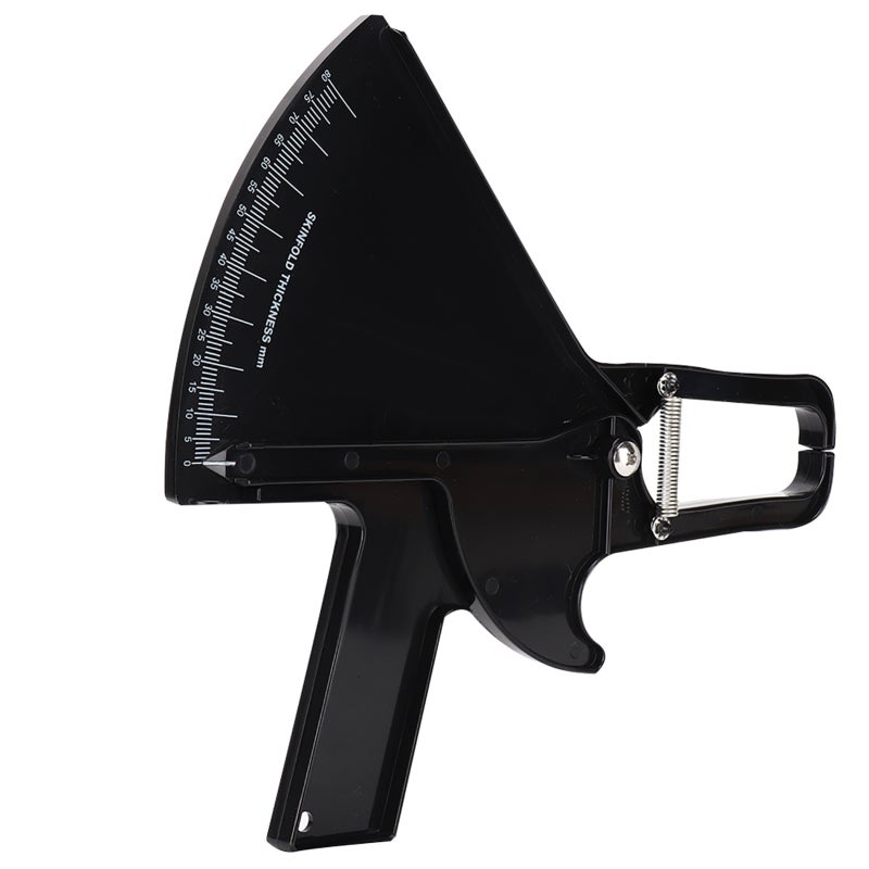 Body Fat Caliper: Black Quality Plastic, High Precision Accurate Calibration, Portable Lightweight - Anti-slip Durable Design, Skinfold Measure for Fitness Body Change Tracking - Image 5
