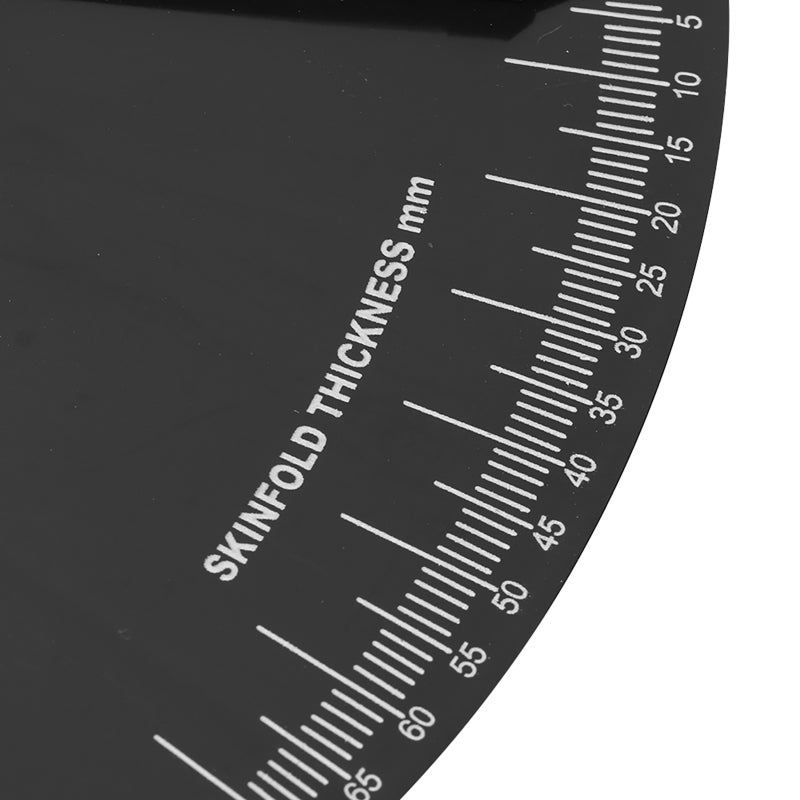 Body Fat Caliper: Black Quality Plastic, High Precision Accurate Calibration, Portable Lightweight - Anti-slip Durable Design, Skinfold Measure for Fitness Body Change Tracking - Image 2