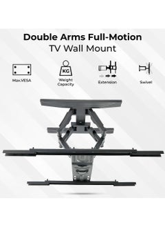 glassology TV Wall Full Motion TV Bracket 32 To 65 Inches TV Screens Swivel of up to 180 degrees  - Image 3