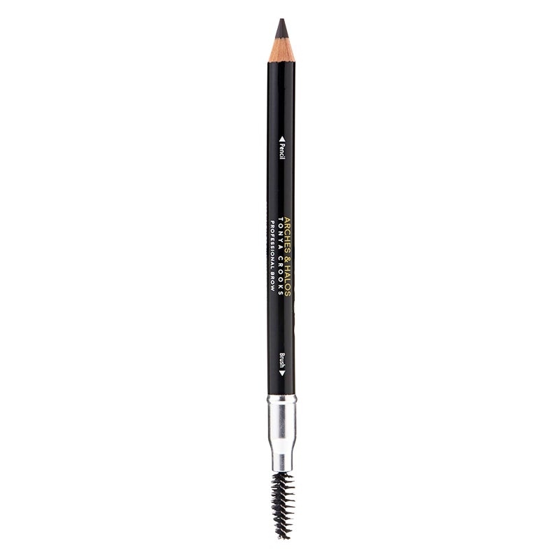 Arches & Halos Precision Brow Shaping Pencil - Double Sided Eyebrow Filler and Spoolie Brush - Creamy Texture for Shaping and Defining With Ease - Vegan, Cruelty Free - Espresso - 0.070 oz - Image 1