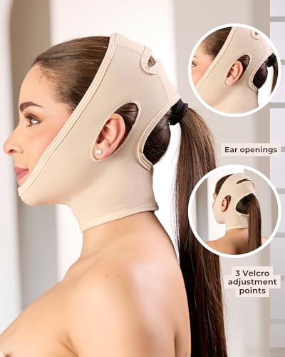 Shape Concept 301 Chin Strap Support Band Neck Bandage Face Chin High Compression - Image 5