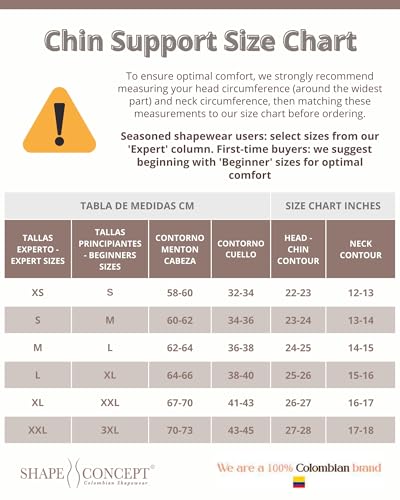 Shape Concept 301 Chin Strap Support Band Neck Bandage Face Chin High Compression - Image 3