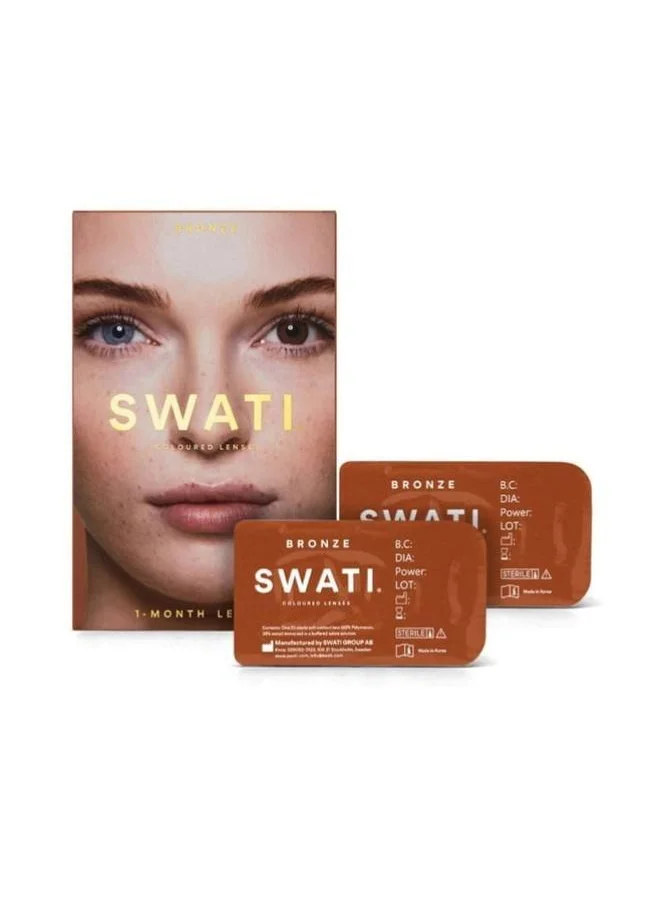 swati Cosmetics Coloured Contact Lenses  Bronze 1 Months