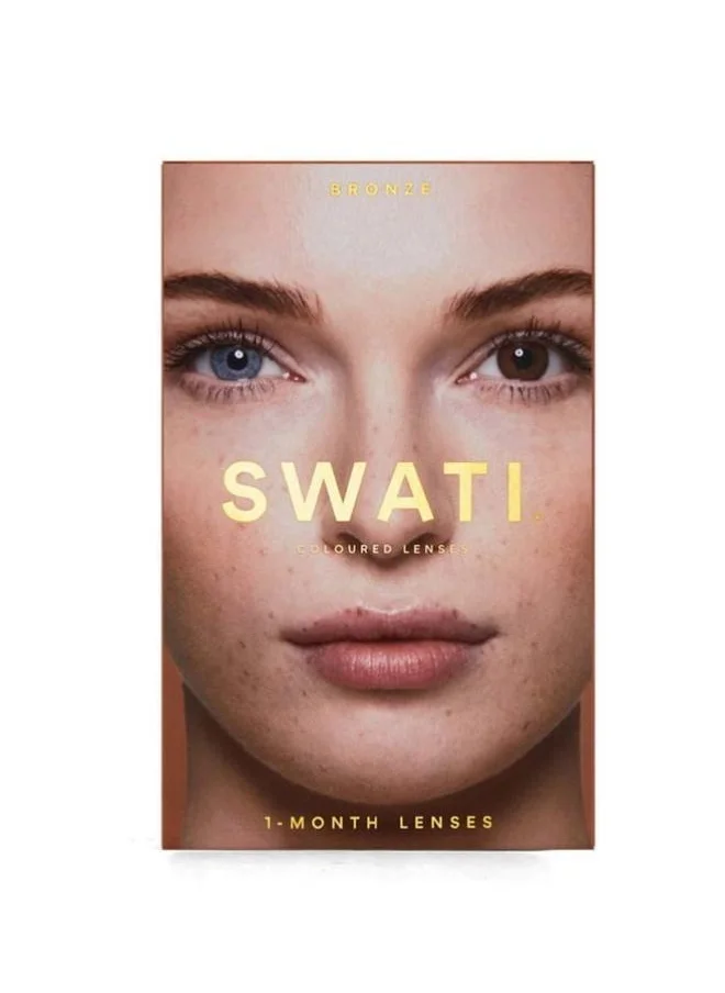 swati Cosmetics Coloured Contact Lenses  Bronze 1 Months