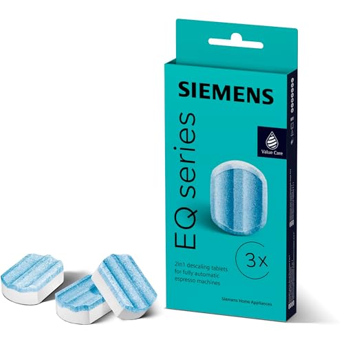Siemens Descaling Tablets TZ80002A, Removes Limescale and Protects Against Corrosion, Original Accessories, Suitable for EQ Series Coffee Machines, Built-in Machines, White, (Pack of 3) 1 Pack - Image 2