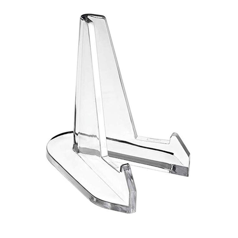 White Acrylic Display Stand Clear Plastic Easel For Plates Photos Mobile Phones - Image 2