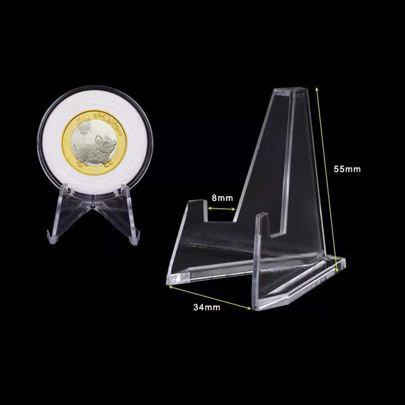 White Acrylic Display Stand Clear Plastic Easel For Plates Photos Mobile Phones - Image 3