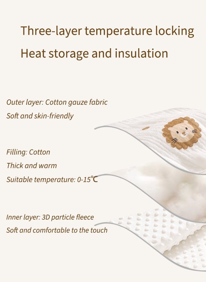 آيسيورا ٩٠*٩٠ سم قماط حديثي الولادة قماط أطفال ٦٥٠ غرام بطانية أطفال جسيمات تدليك ثلاثية الأبعاد رقيقة وناعمة مناسبة للمواليد الجدد من عمر ٠ إلى ٣ أشهر - Image 4