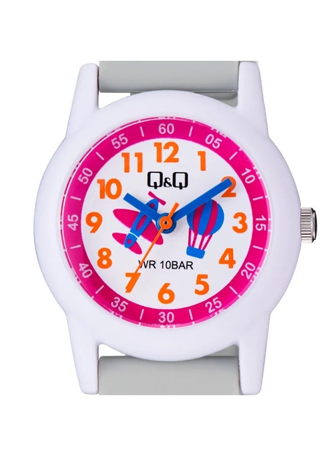 Q&Q Kids Unisex Analog Quartz Watch V22A-021VY with Airplane Design - Image 2