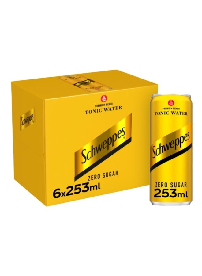 Tonic Water, Zero - 6 x 253ml, UAE