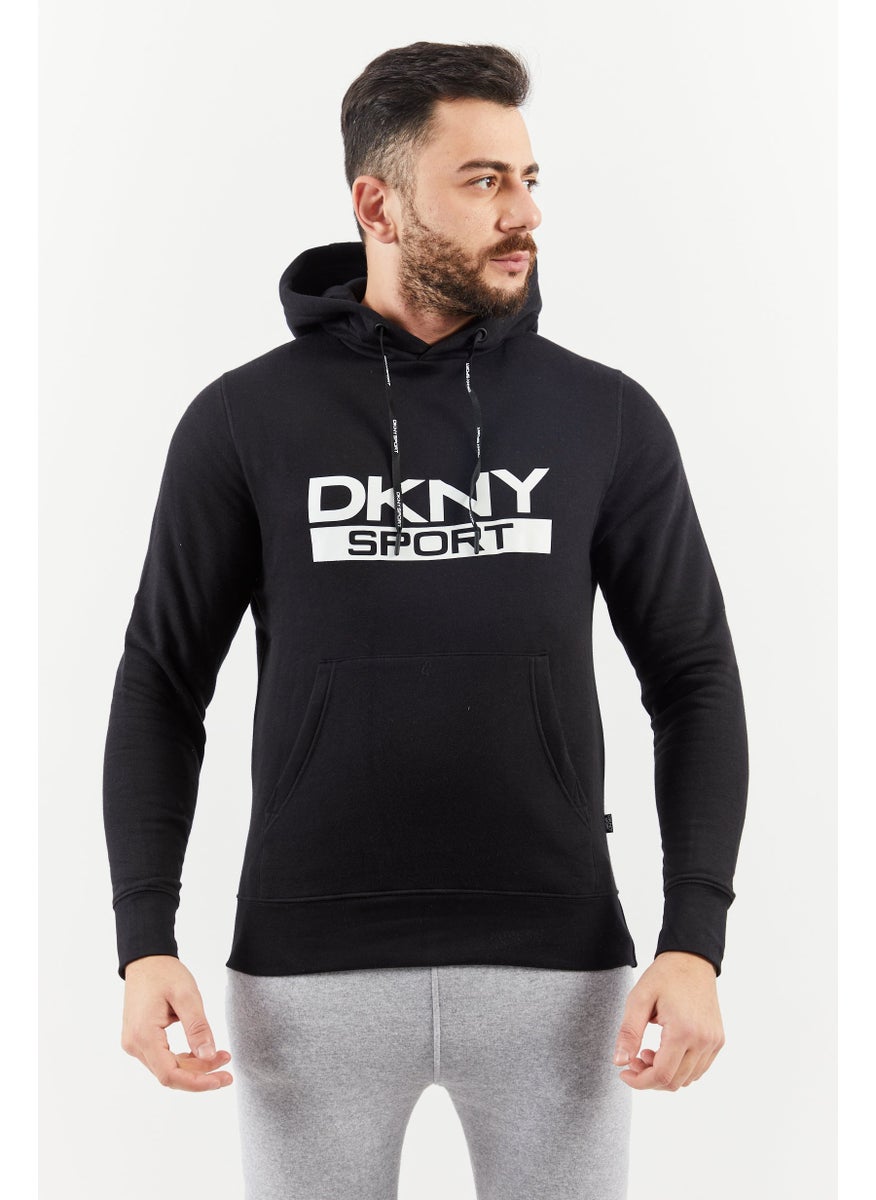 DKNY Sport Men Sportwear Fit Long Sleeves Sweatshirt, Black  - Image 1