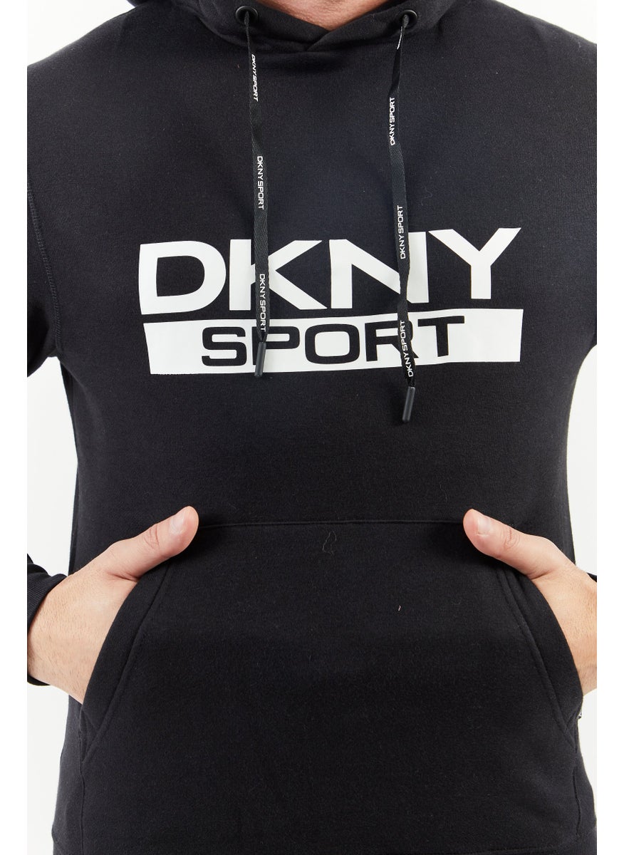 DKNY Sport Men Sportwear Fit Long Sleeves Sweatshirt, Black  - Image 4