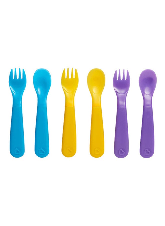 Munchkin Colour Change Toddler Forks And Spoons, Pack of 6 - Image 1