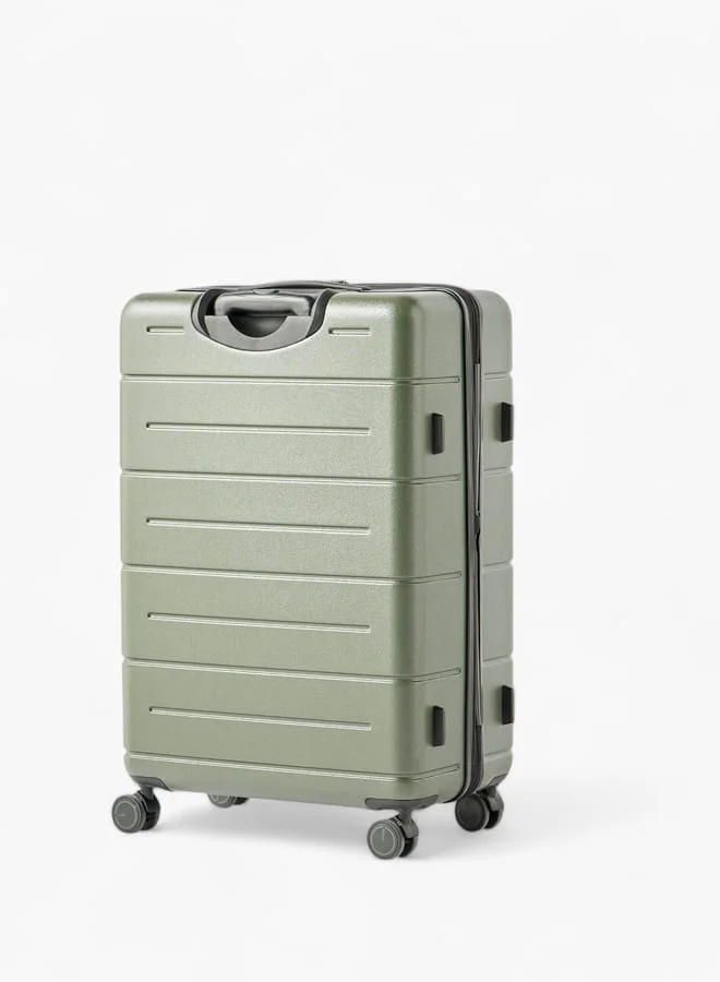 وايف Textured Hardcase Luggage Trolley Bag with Retractable Handle