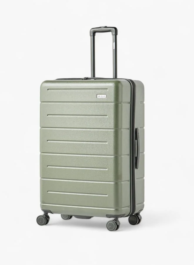 وايف Textured Hardcase Luggage Trolley Bag with Retractable Handle