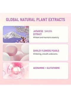 SAKURA Skin Moisturizing Essence Cherry Blossom Brightening Pearl Capsule Underarm Cream Glutamine Brightening Moisturizer  - Image 3