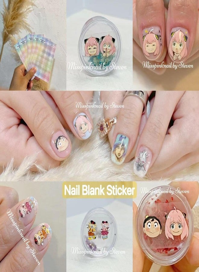 YJMyujimi 3pcs Blank Sticker DIY Adhesive Sticker Nail Profession use Drawing Sticker Transparent Convenient Tools Tailor Made for Your Clients - Image 3