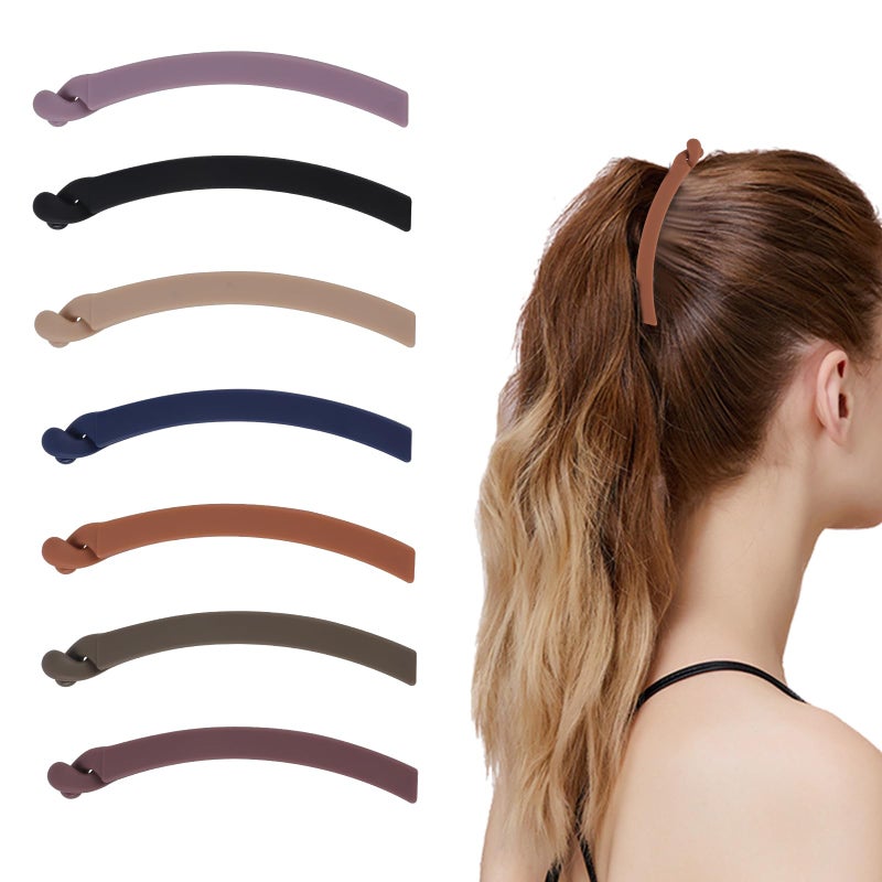 Strong 43 Large Matte Banana Hair Clips for Women  No Slip Clamp Holder for Thick and Fine Hair Ponytails Cute Beauty Clasp Clips for Girls and Ladies